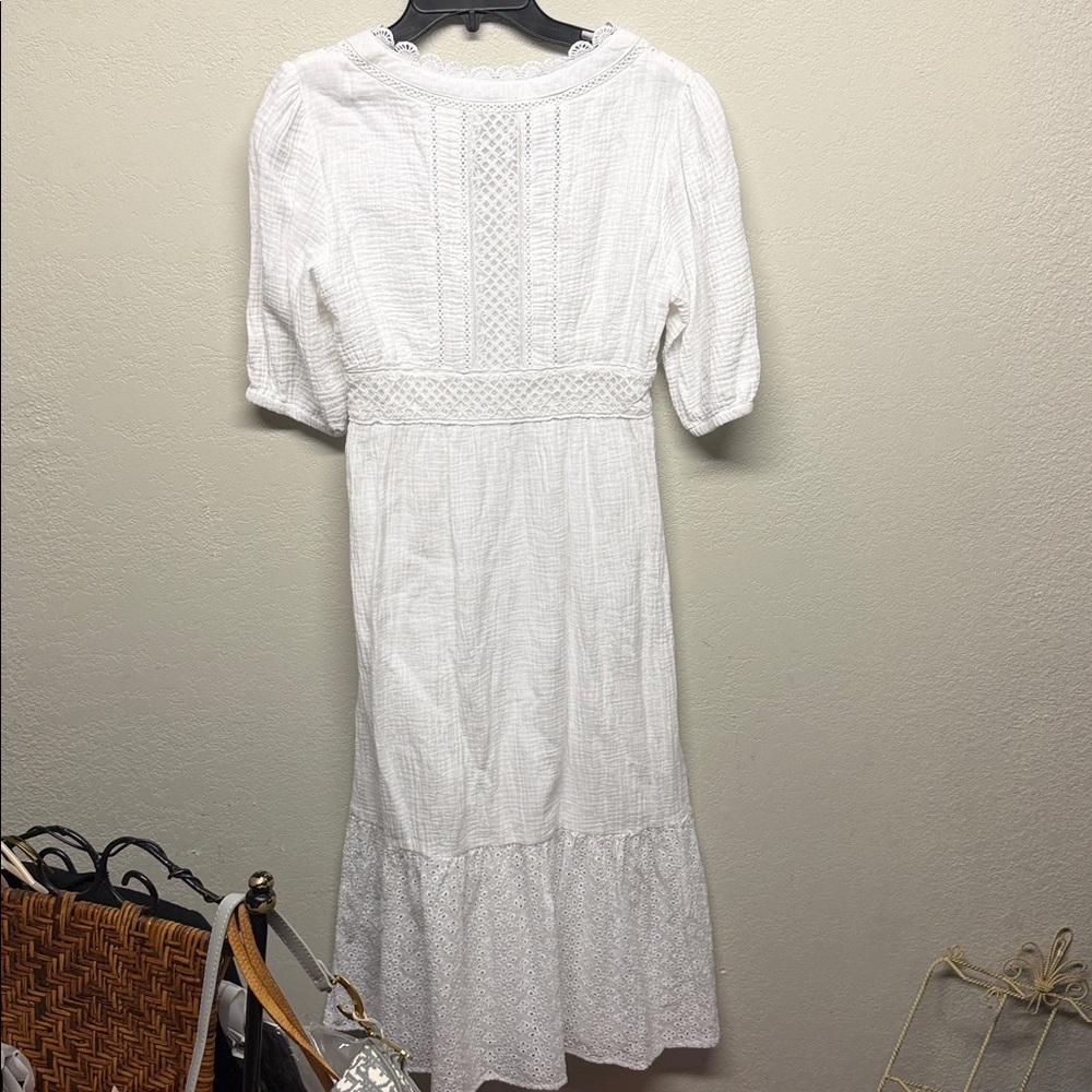 C&C California White Midi Dress Size Small - Picture 3 of 3